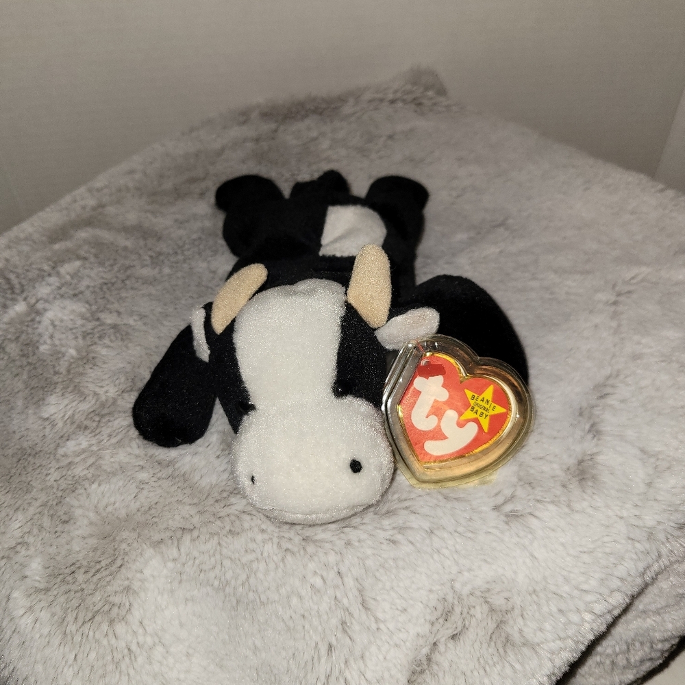 Ty Beanie Baby Daisy The Cow Toy 1993 - 1994 Tag PVC Pellets 4006 RARE Misprint